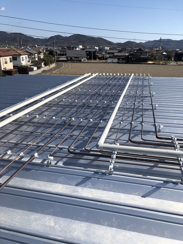 岡山県瀬戸内市 リモートコンデンサー配管工事の画像